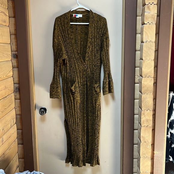 FREE PEOPLE ~ Beach Nights Maxi Ribbed Duster - Picture 3 of 10